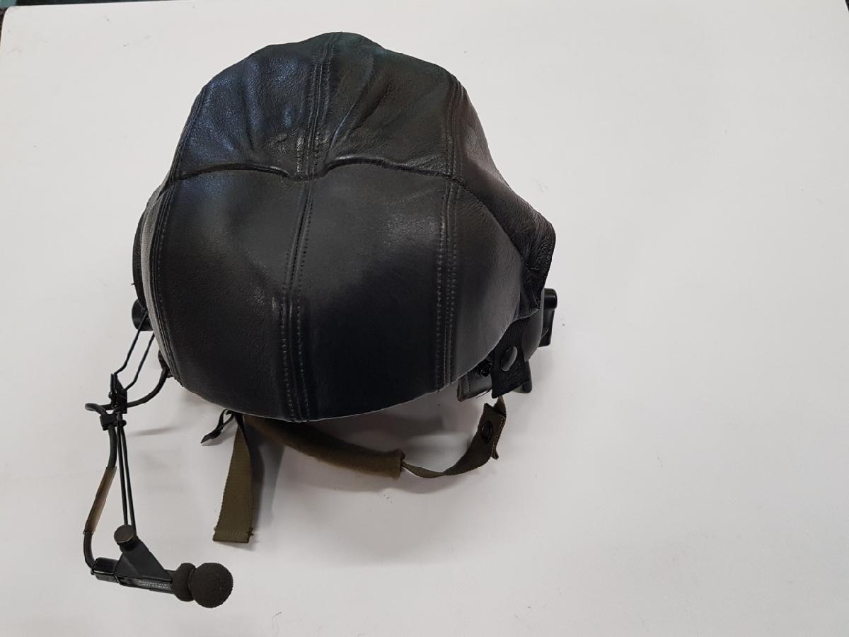 Tankhelm Leder /  NL (Leopard) / Gebruikt / verzamel-2736-a